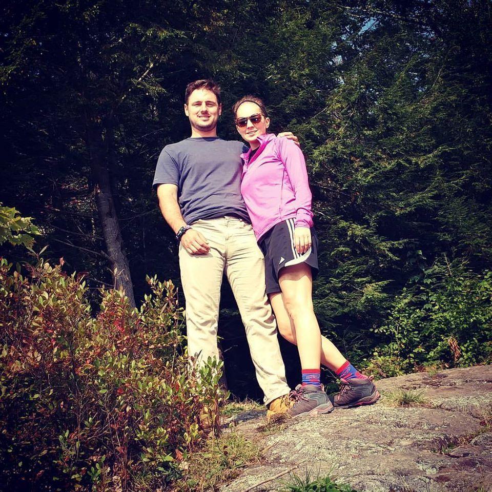 Our first camping experience together we went full send. We backpacked about 3 miles back into the woods & we were scared all night. The views in the morning were worth it. Glad we made it out alive!