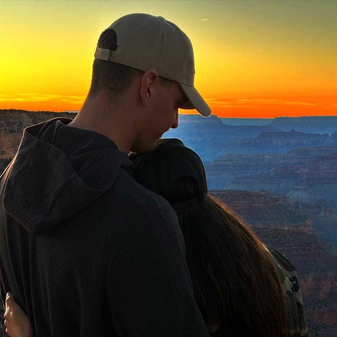 Getting to watch the sunset together at the Grand Canyon!
