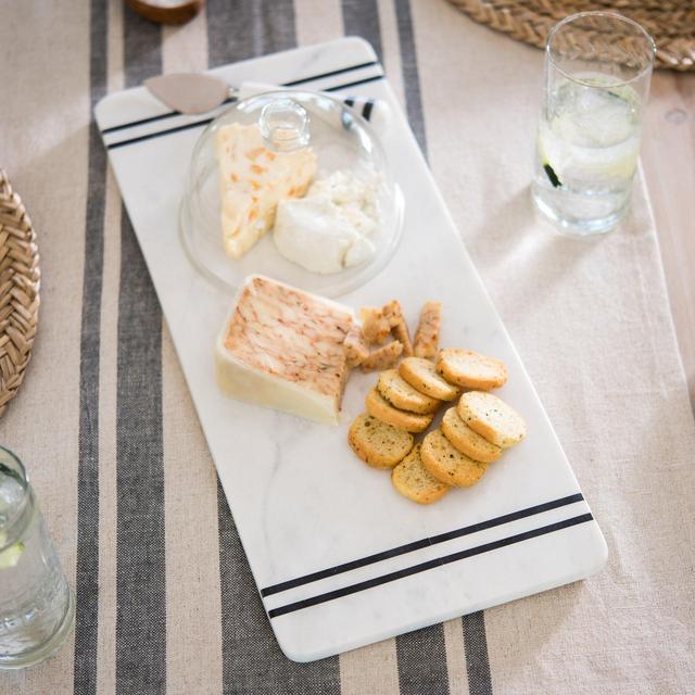 Glass Dome Marble Cutting Board
