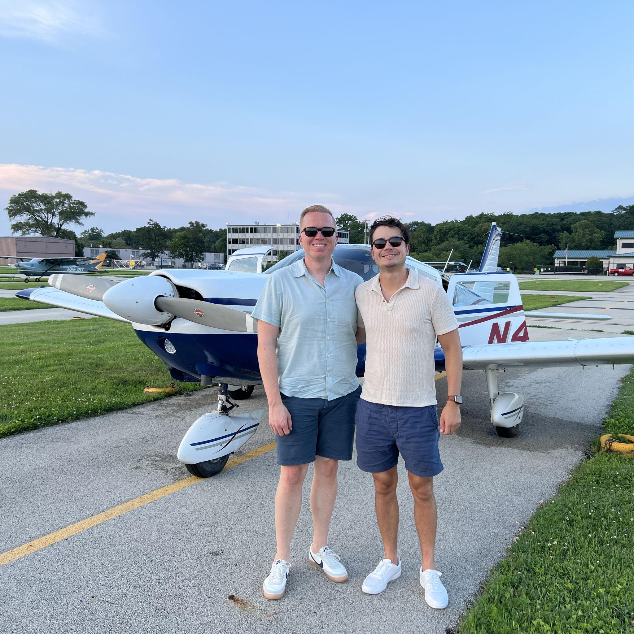 Airplane tour of Chicago