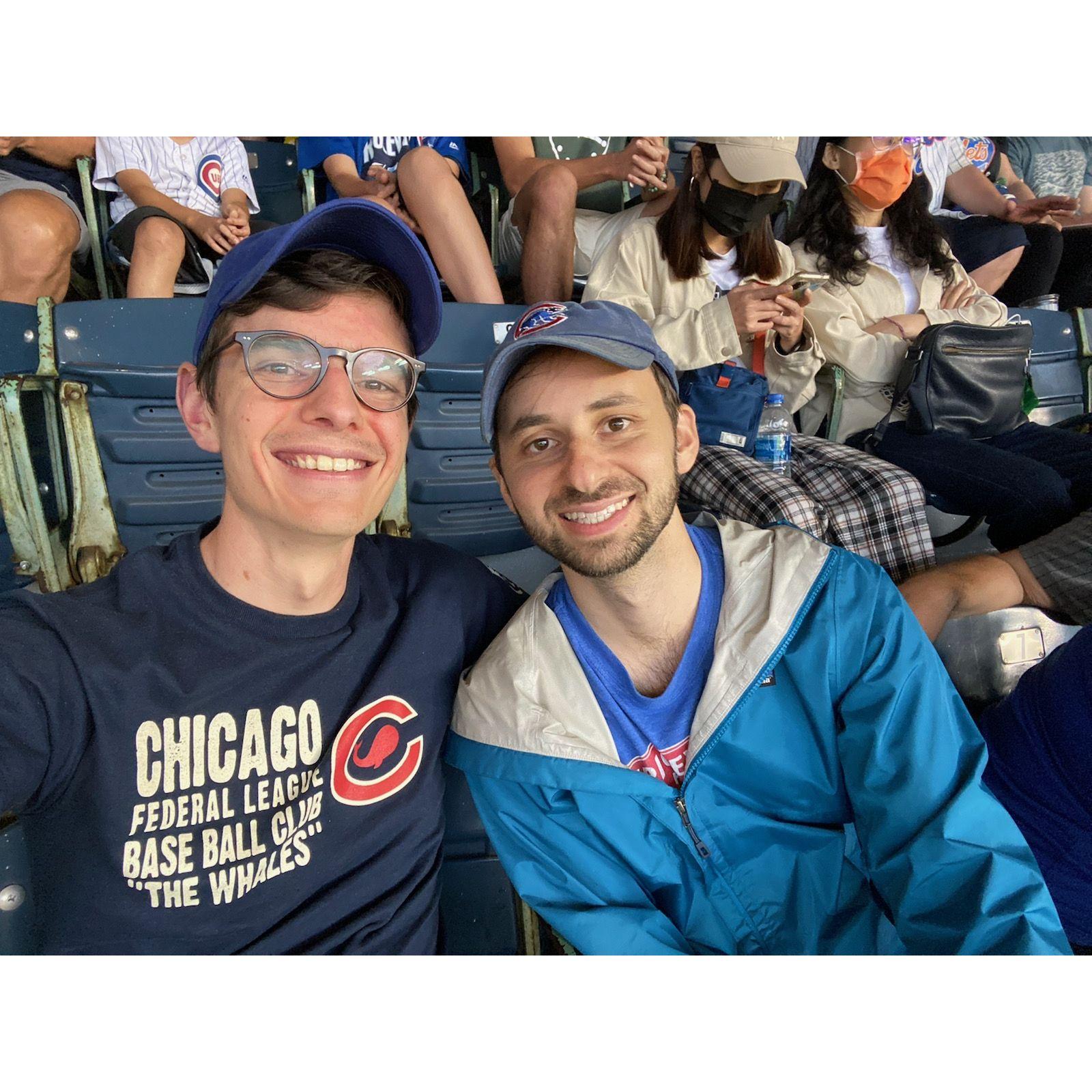 At "Beauitful and Historic Wrigley Field" (Chicago 2022)