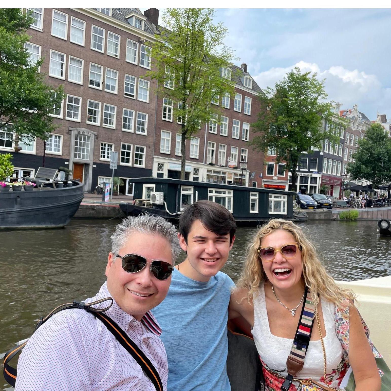 Boat ride in Amsterdam.