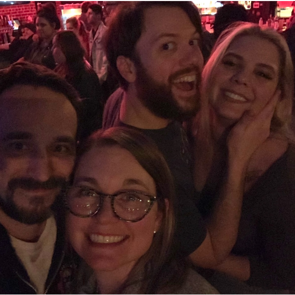 Our first public outing as "Elizabeth and Chet" with the people who brought us together