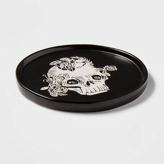 6" Stoneware Skull Appetizer Plate - Threshold™