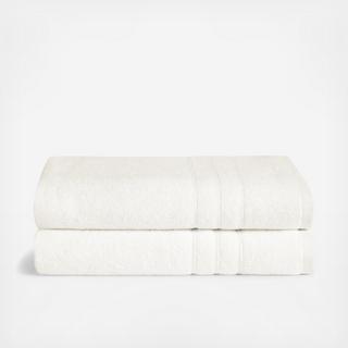 Classic Turkish Cotton Bath Towel, Set of 2