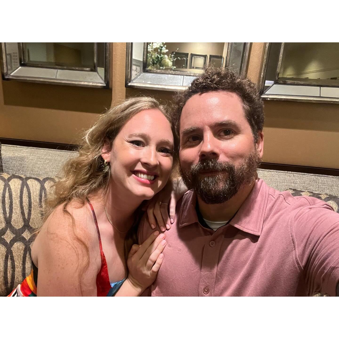 We first met at a UW event and sat on this very couch getting to know each other.