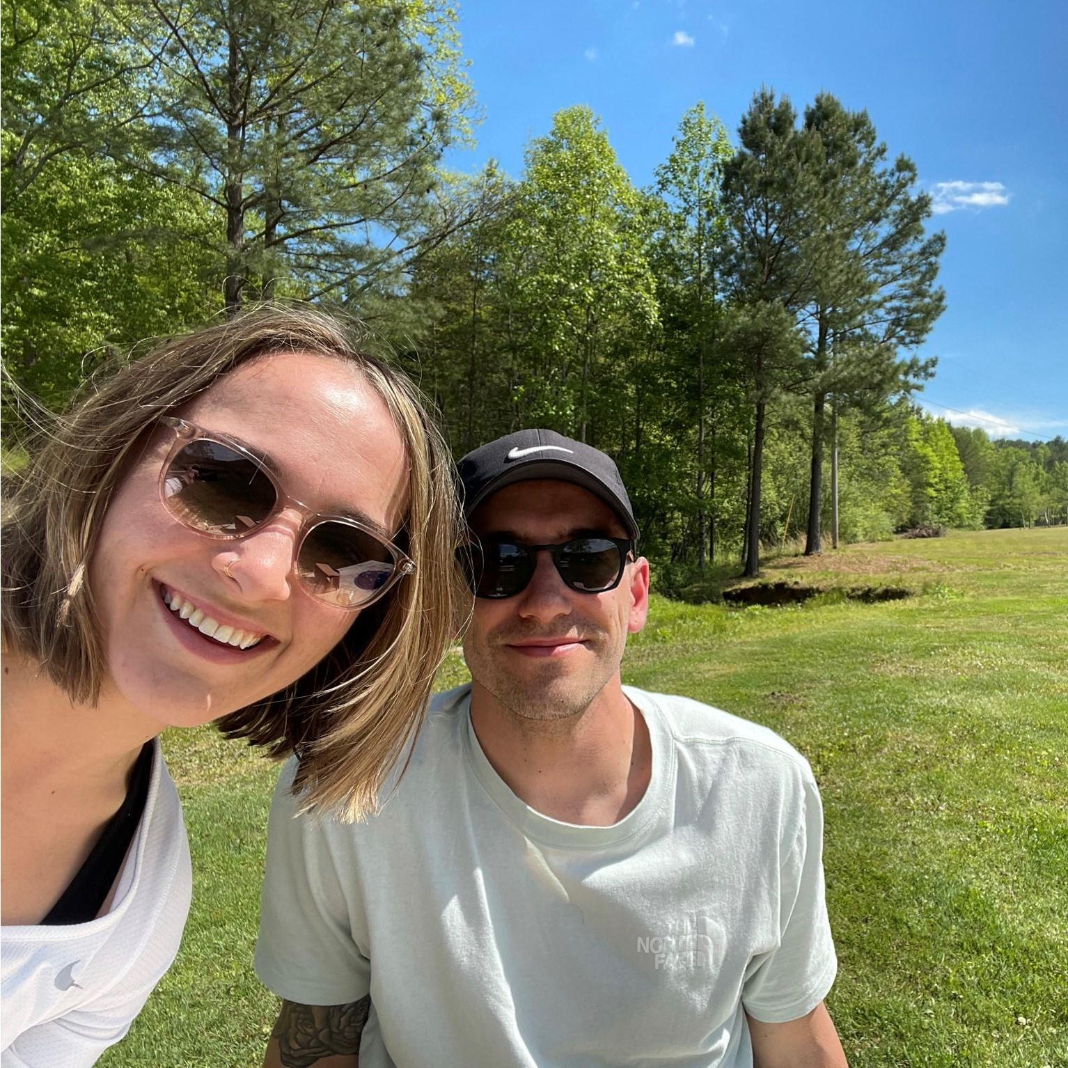 Celebrating at a winery after getting engaged. May 2021.