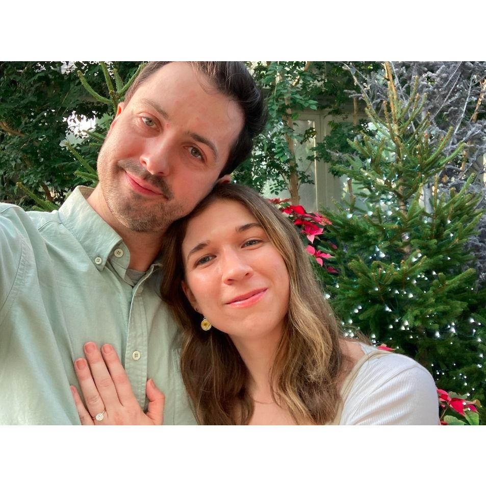 Engaged at Garfield Park Conservatory.