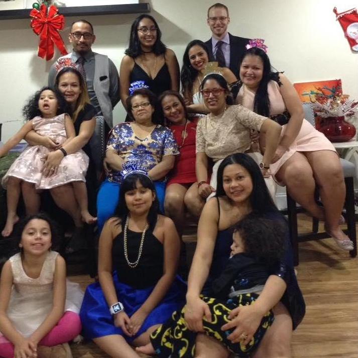 La familia on New Year's Eve 2017