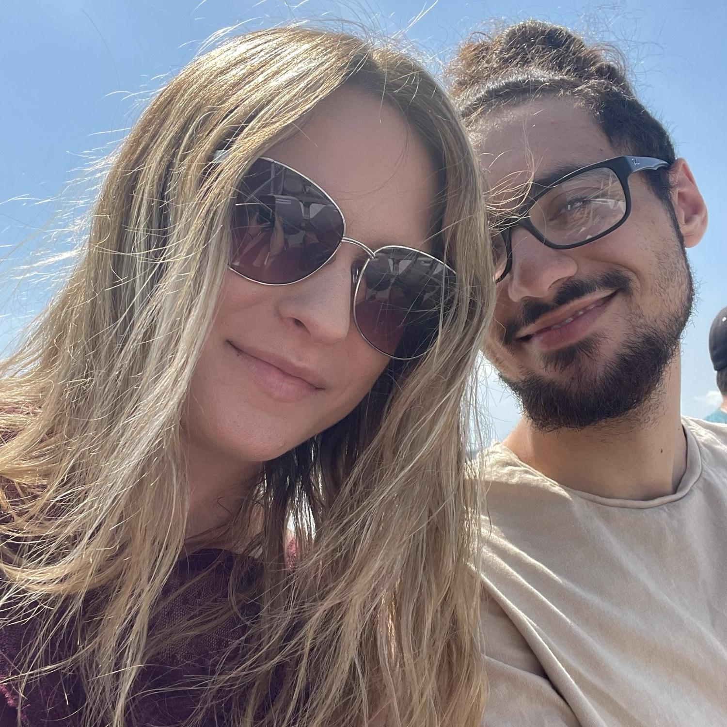 Cruising on a boat together for the first time!