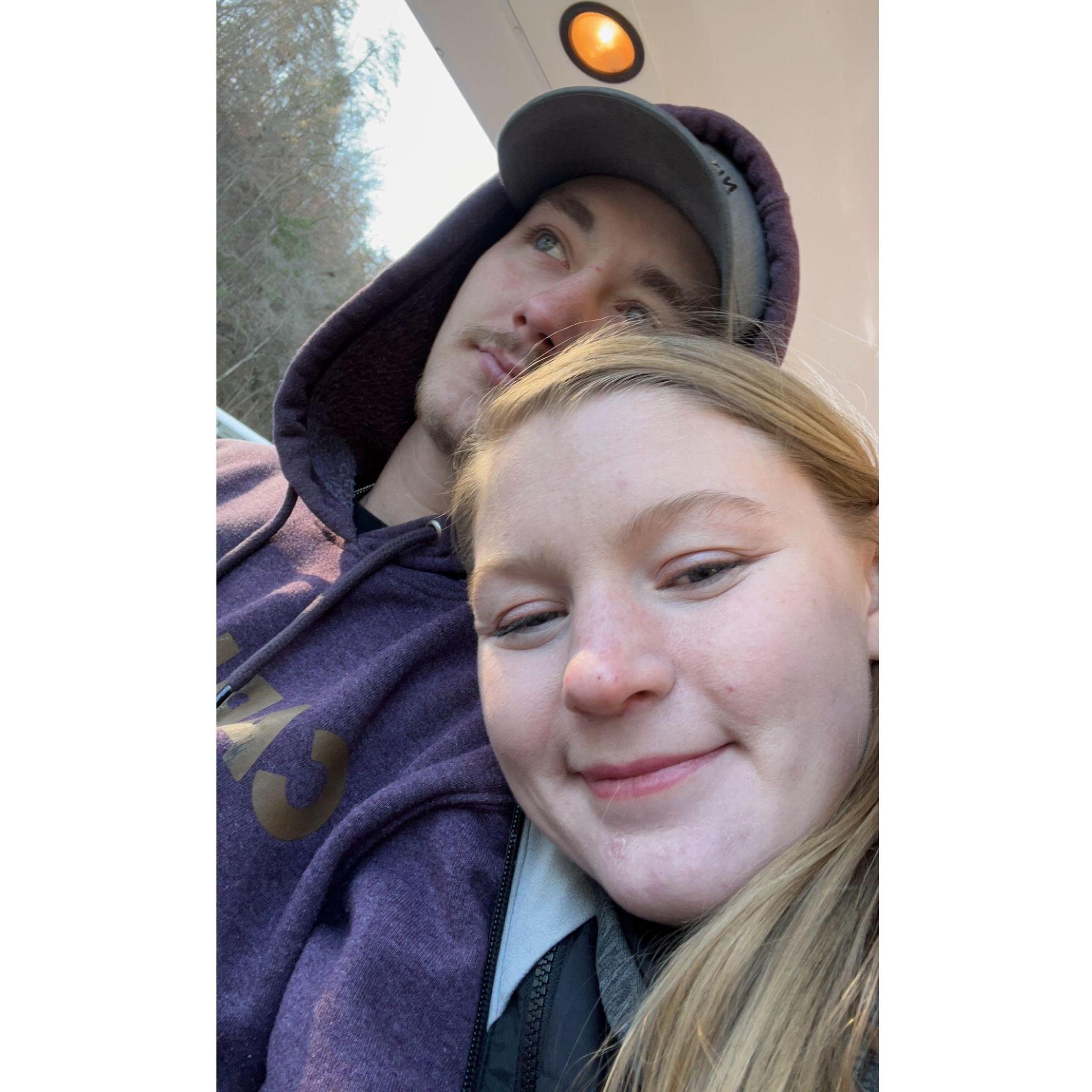 Taylor and Brandon went to Dollywood for the first time together.