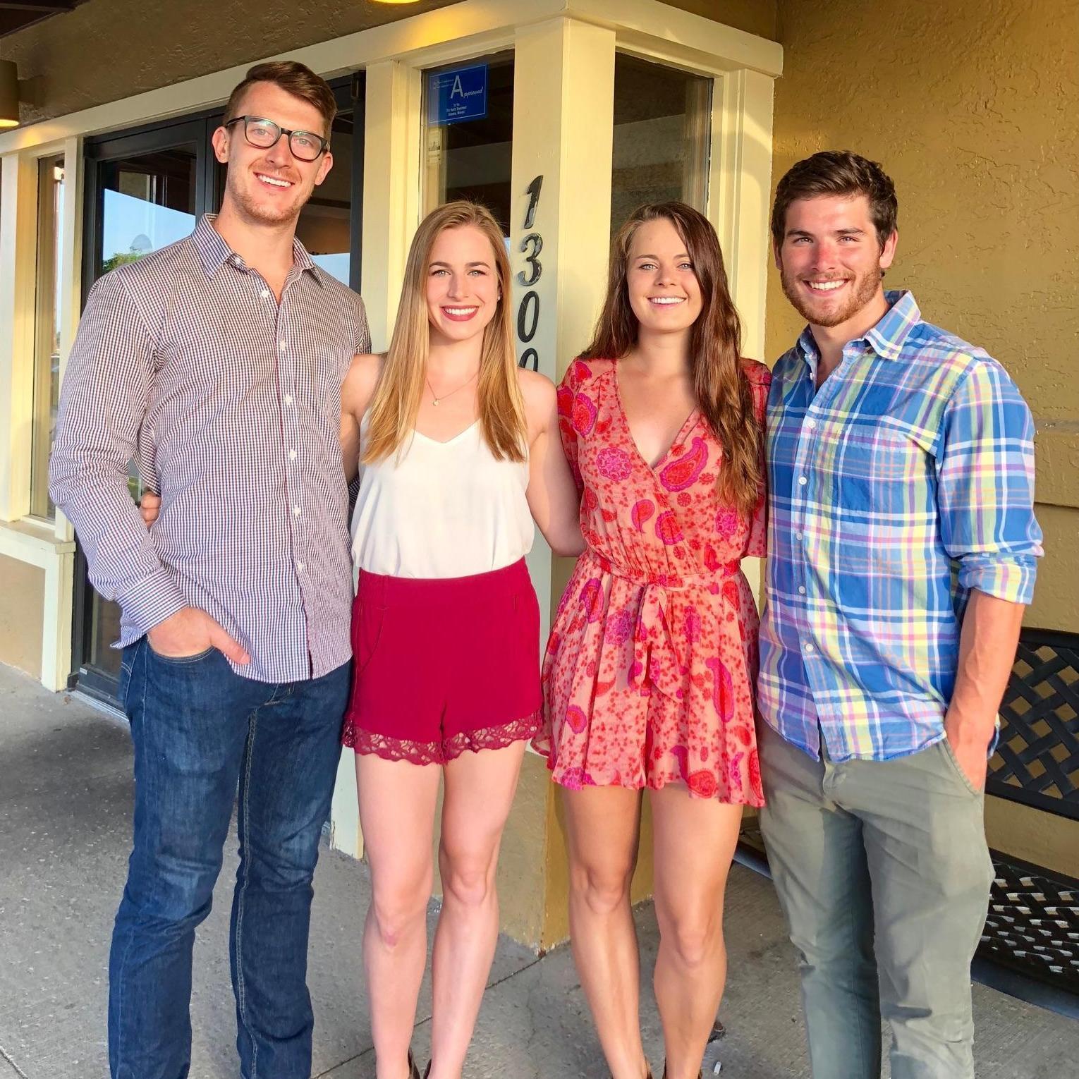 We spent a lot of our time in medical school with friends. These are two of our roommates (and good friends), Jeff and Miranda.