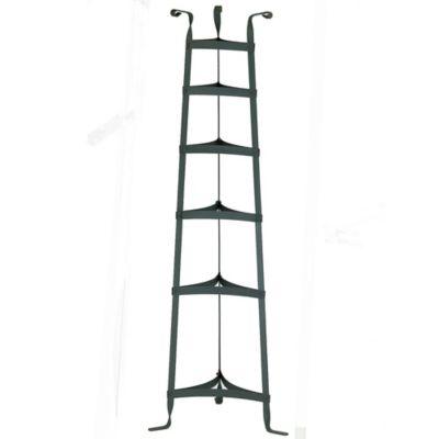Old Dutch International 6-Shelf Corner Cookware Stand in Gunmetal