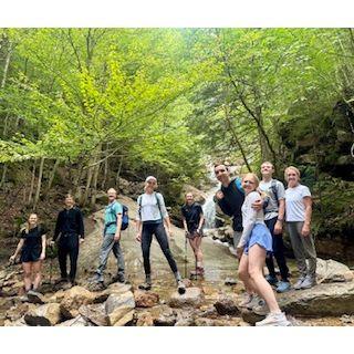 Hiking Franconia Notch with the Hentschels