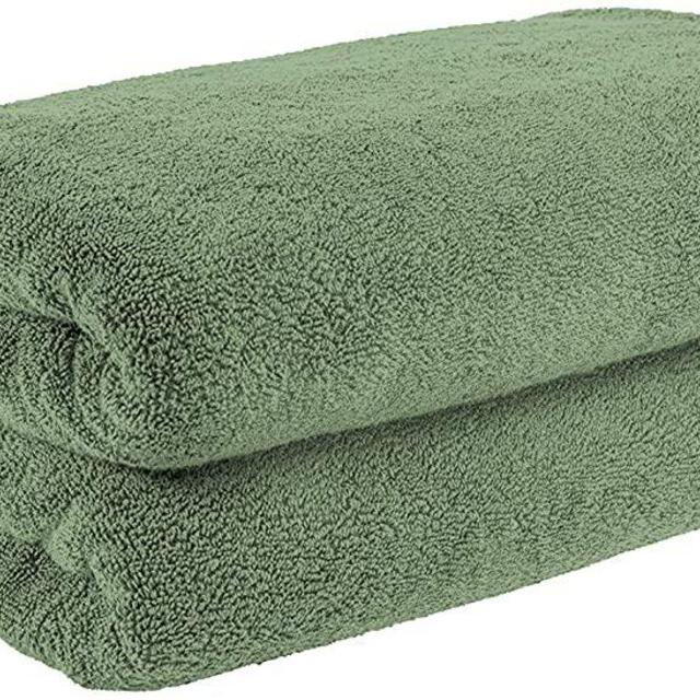 40x80 Inches Jumbo Size, Thick & Large 650 GSM Ringspun Genuine Cotton Bath Sheet, Luxury Hotel & Spa Quality, Absorbent & Soft Decorative Kitchen & Bathroom Turkish Towels, Sage Green