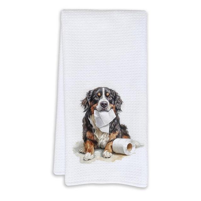 Cabana Bro Funny Bernese Mountain Bathroom Hand Towels, Bernese Mountain Dog Gifts for Women Dog Lovers Decorative Hand Towels for Bathroom Decor, Funny Berner Kitchen Dish Towels, 16x24 Inch