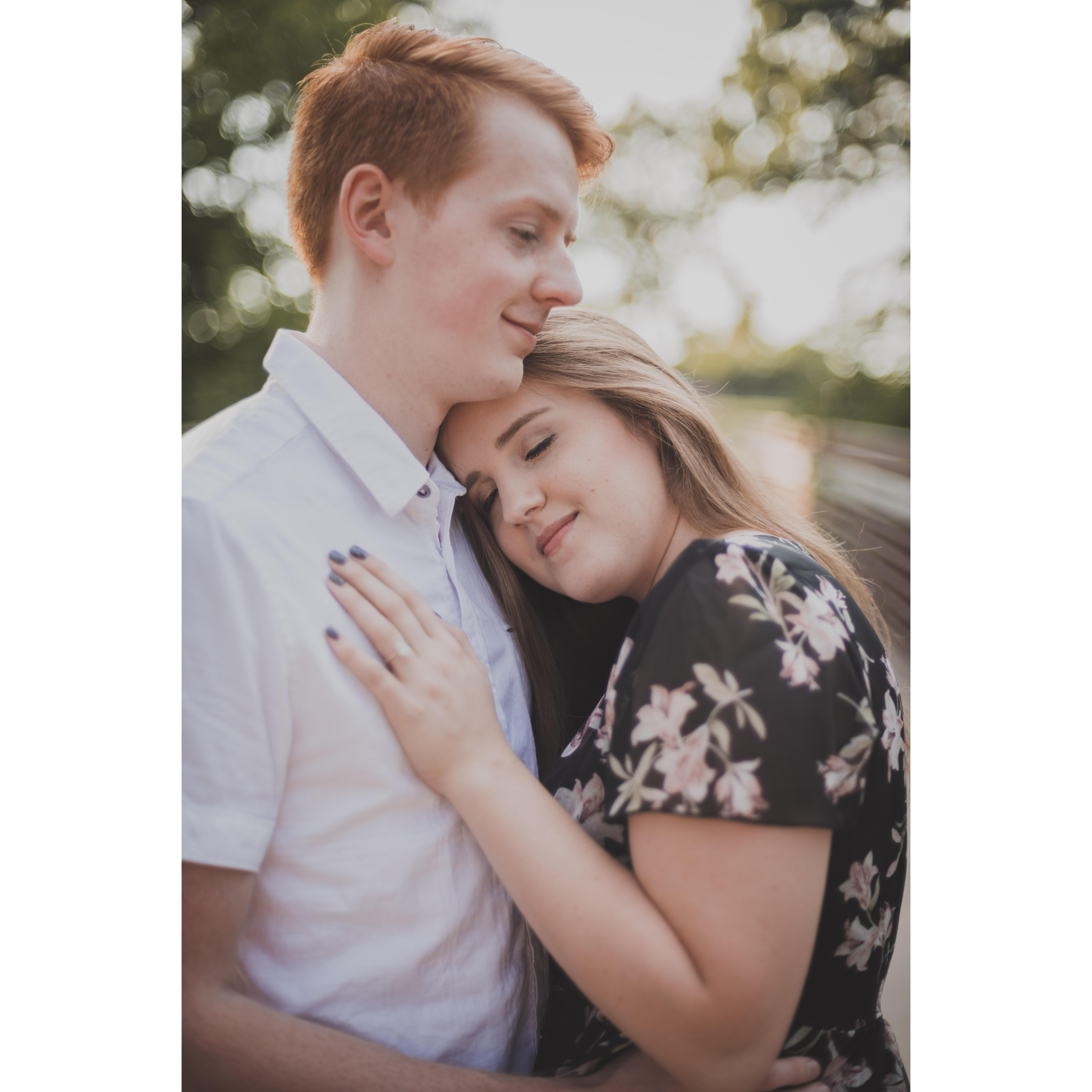 One of our engagement photos.