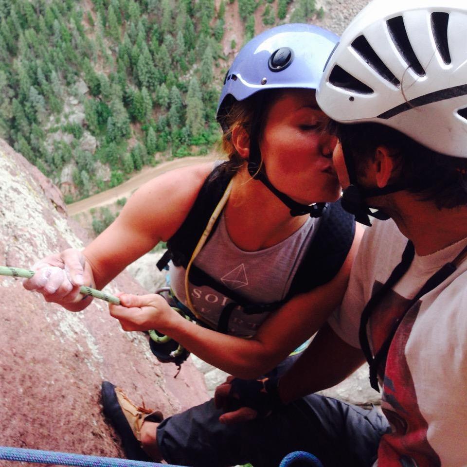 And sometimes we kiss on ropes.