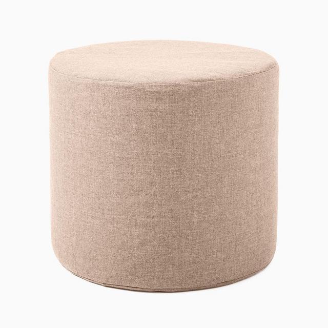 Sunbrella Cast Indoor/Outdoor Pouf, Petal
