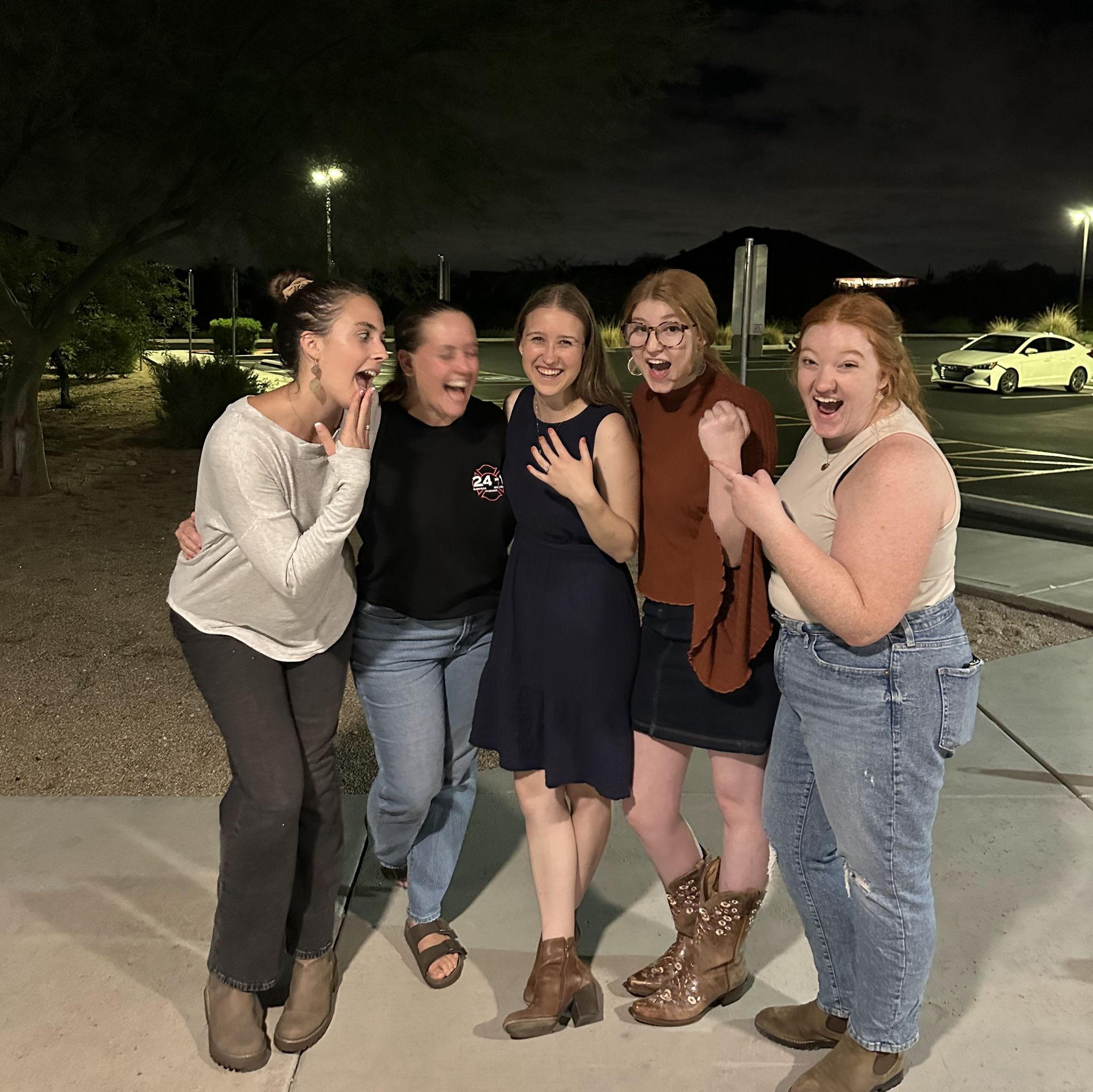 Just the girls - being them.