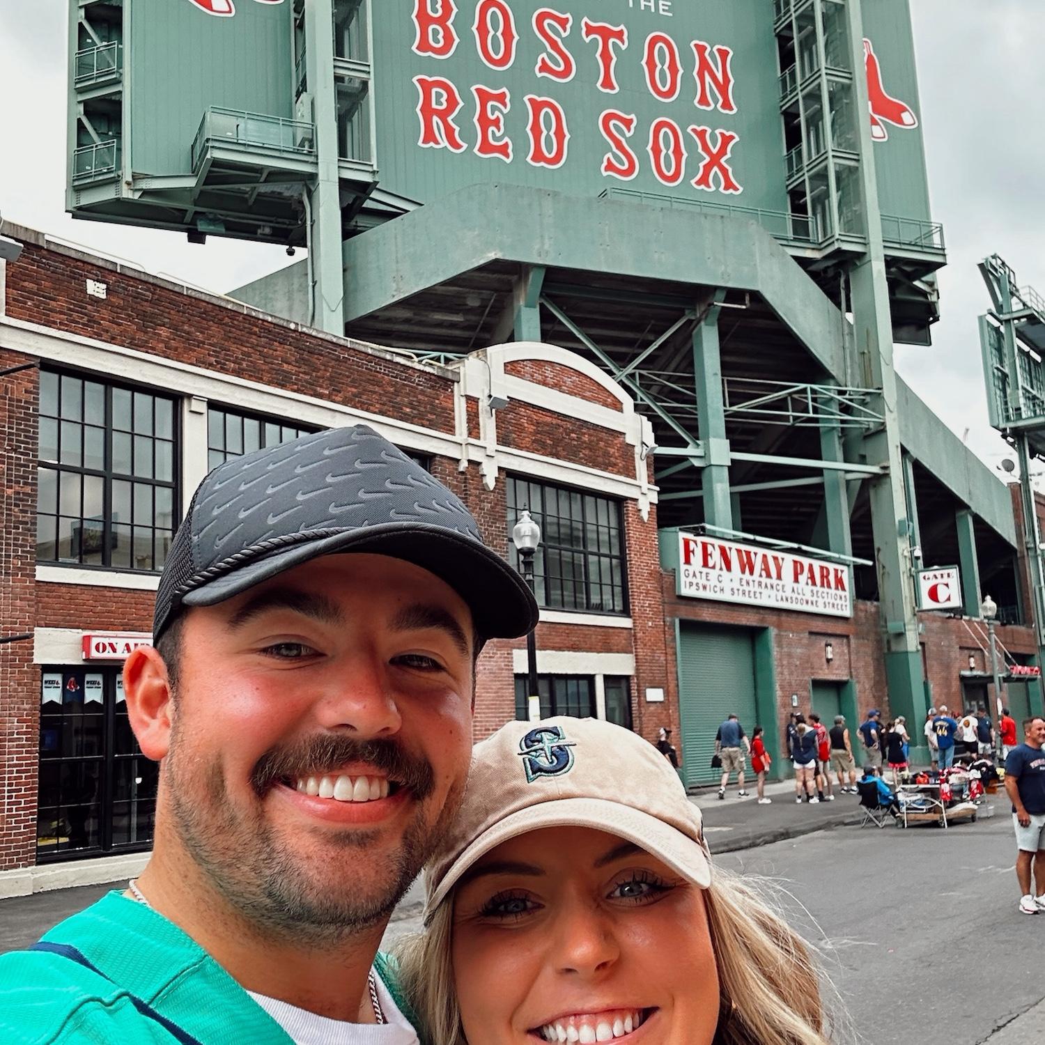 Fenway cheering on our Mariers!