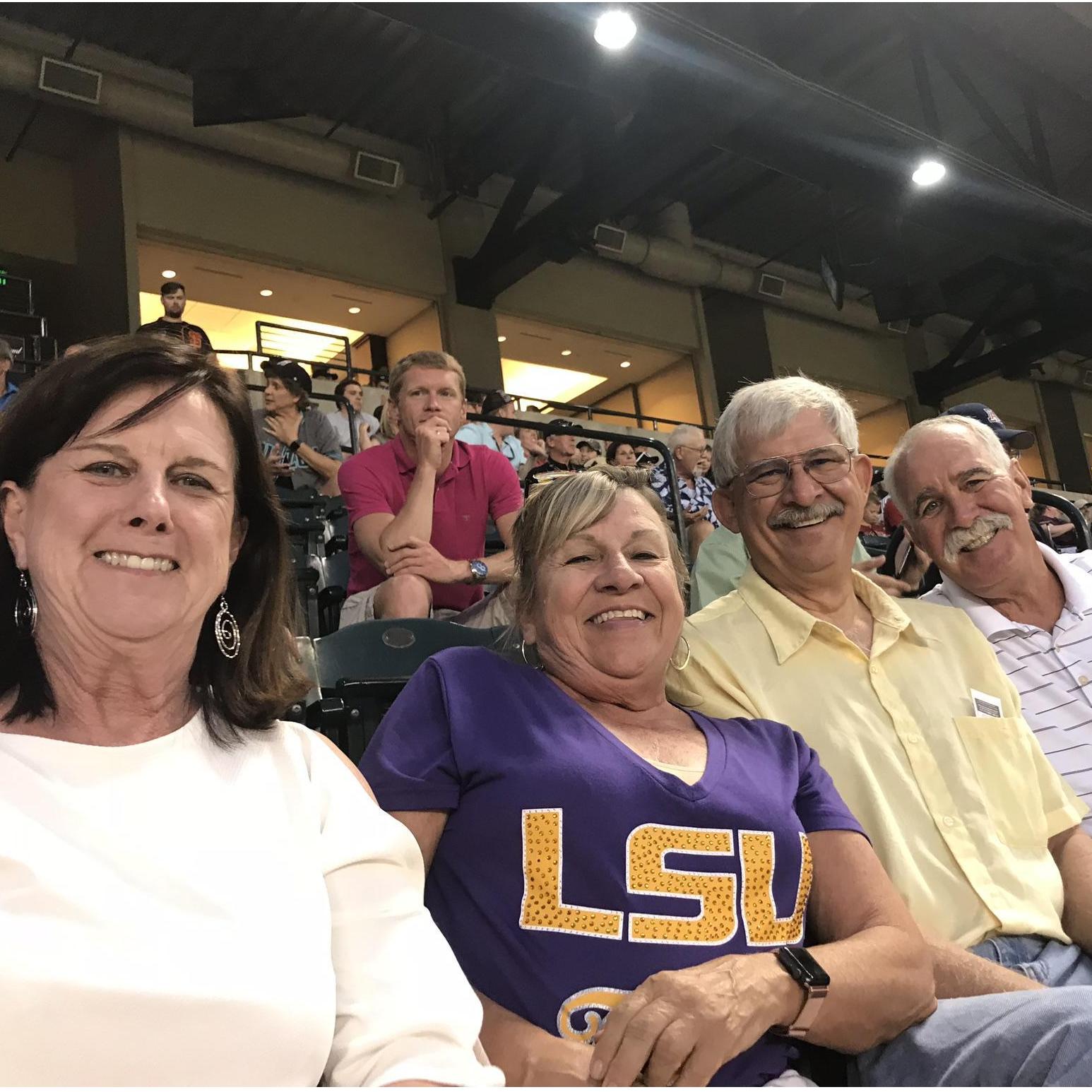 Dave's 64th birthday with the Dickman's at a Diamondback game---
- "When I get older, losing my hair, many years from now.  will you still need me, will you still feed me...when I'm 64?"