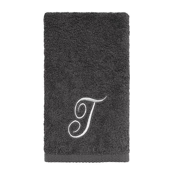 K. Avanti Premier Silver Script Monogram Fingertip Towel