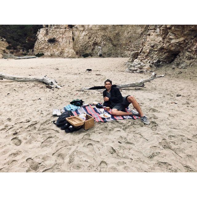 Our 1 year anniversary at Shark Fin Cove was enjoyed on the beach with our picnic basket!  07|19|2018