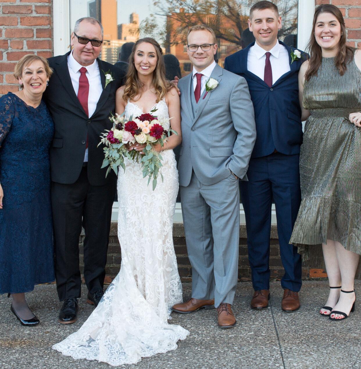 Zellers family Leah (Nate's sister) and Adam's wedding (2019)