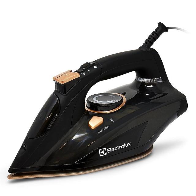 Electrolux Professional Steam Iron for Clothes, 1700-Watts Clothing Iron with Rapid Heat, Adjustable Steamer and Self-Clean Ceramic Soleplate - Black