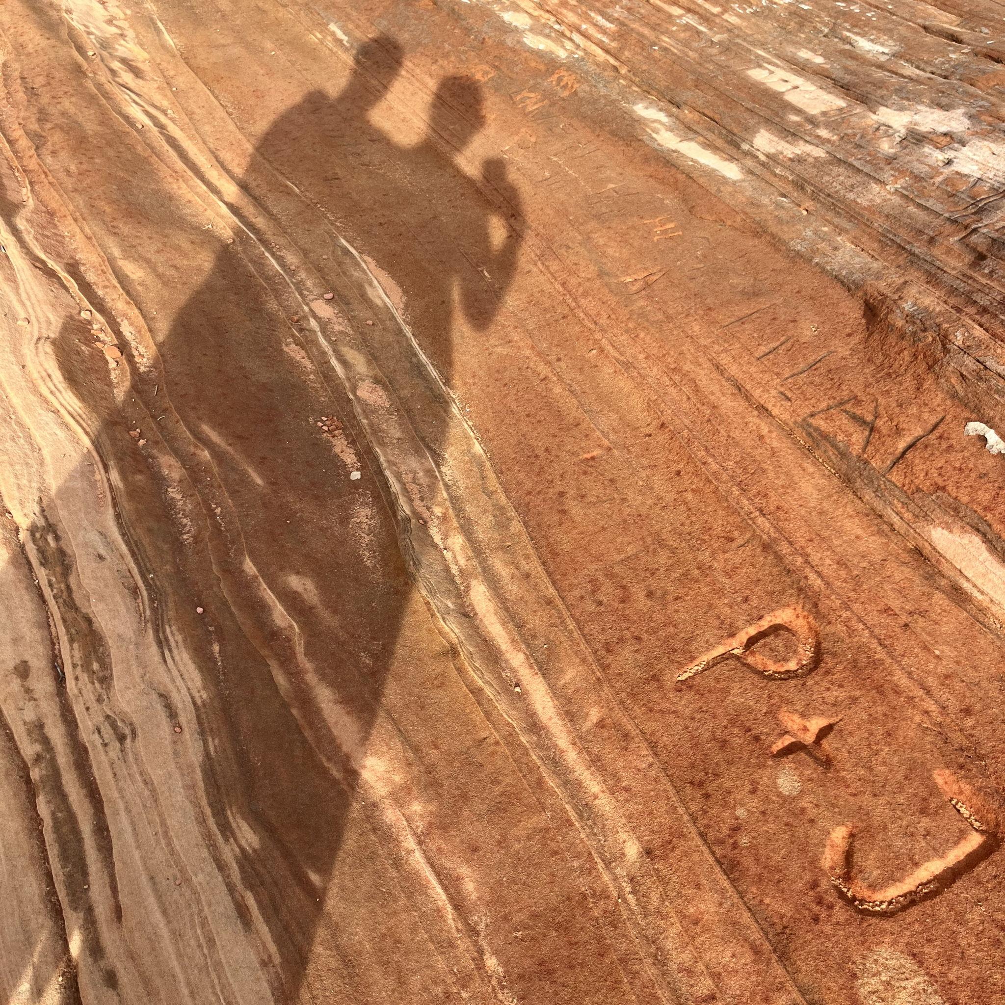 Lake Powell, AZ/UT: P + J happened to be on the ground when we went cliff jumping.