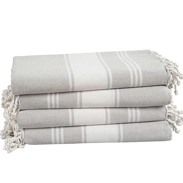 100% Cotton Beach Towel with Beach Bag, 4 Piece Beach Towels Oversized, 39"x71", Pool Towel, Oversized Beach Towel, Absorbent Extra Large Beach Towel, Quick Dry Sand Towel, Travel towel - Grey