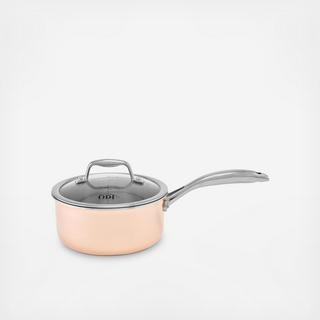 Copper Tri-Ply Professional Covered Saucepan