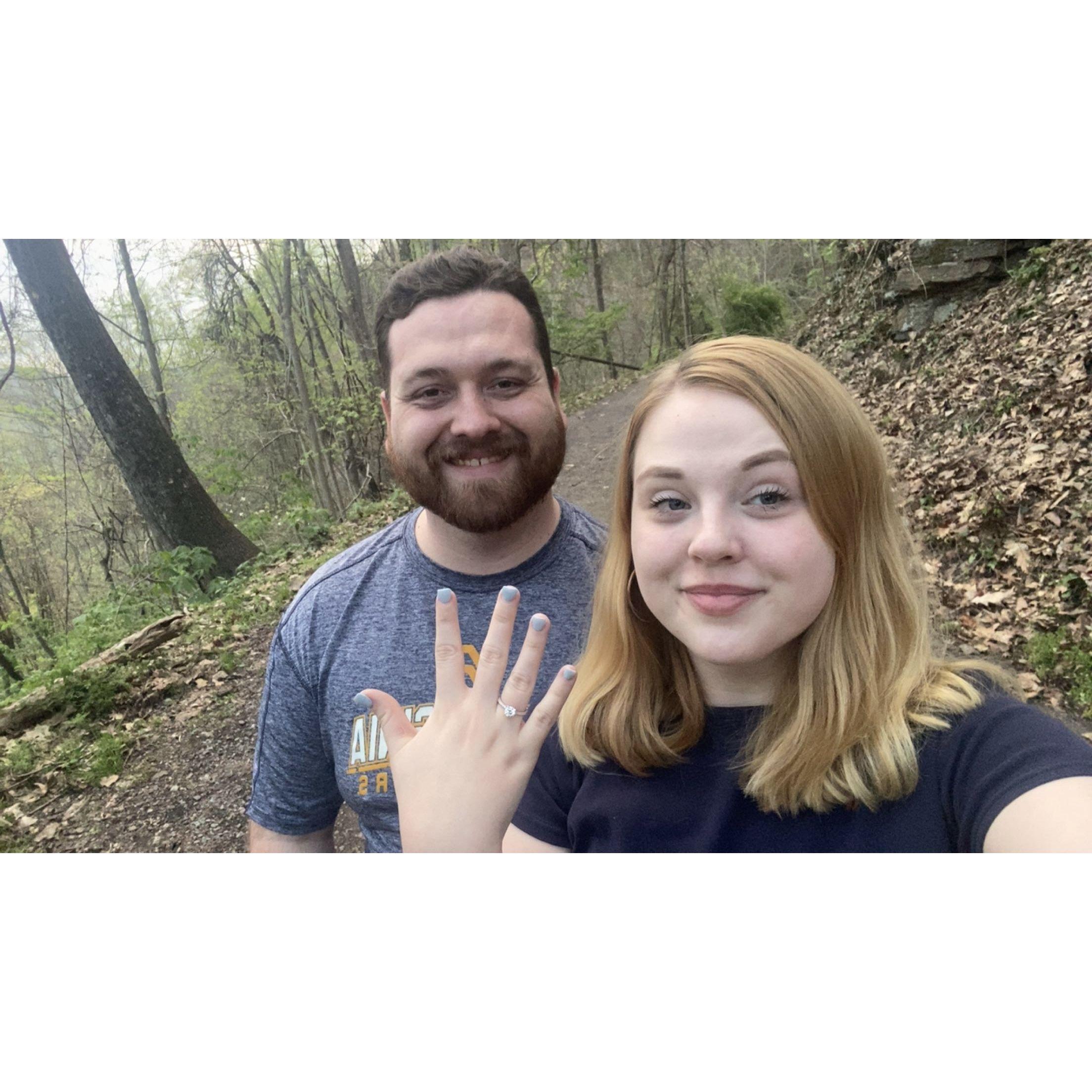 We had just gotten engaged