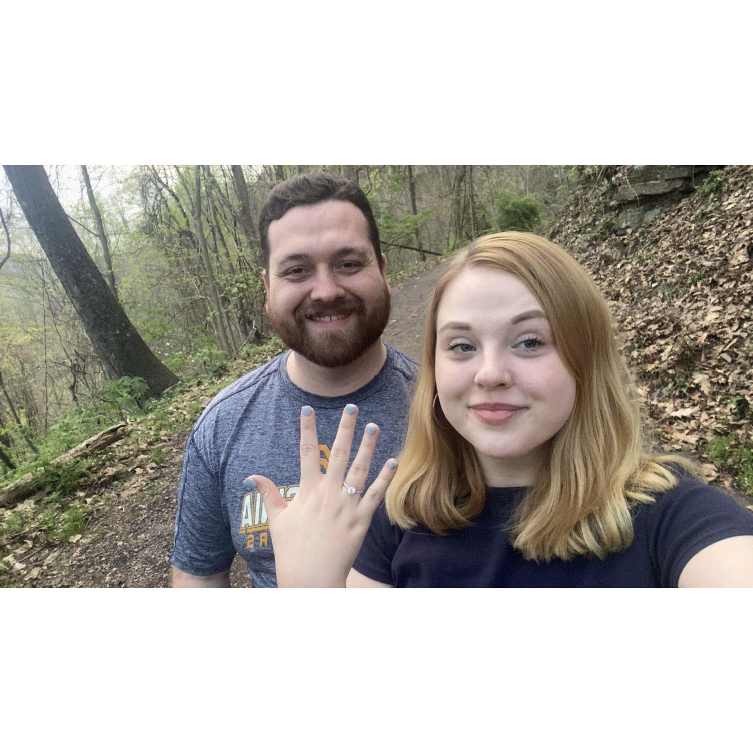 We had just gotten engaged
