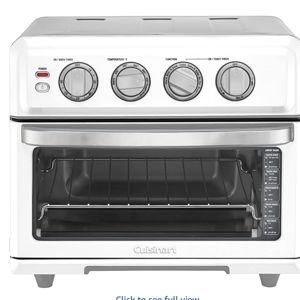 Cuisinart Air Fryer Toaster Oven with Grill, 1800W 8-1 Air Fryer Oven with Bake, Convection Bake, Grill, Broil and Warm Options, Large Capacity, 60-Minute Timer, TOA-70W, White