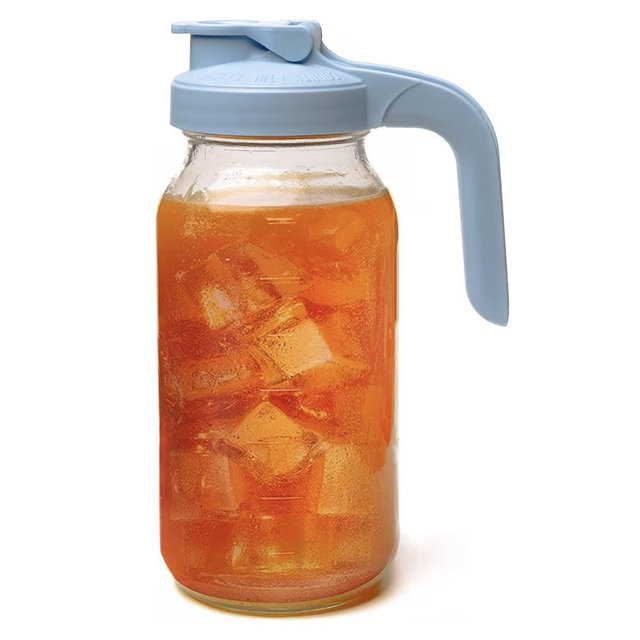 County Line Kitchen Glass Mason Jar Pitcher with Lid