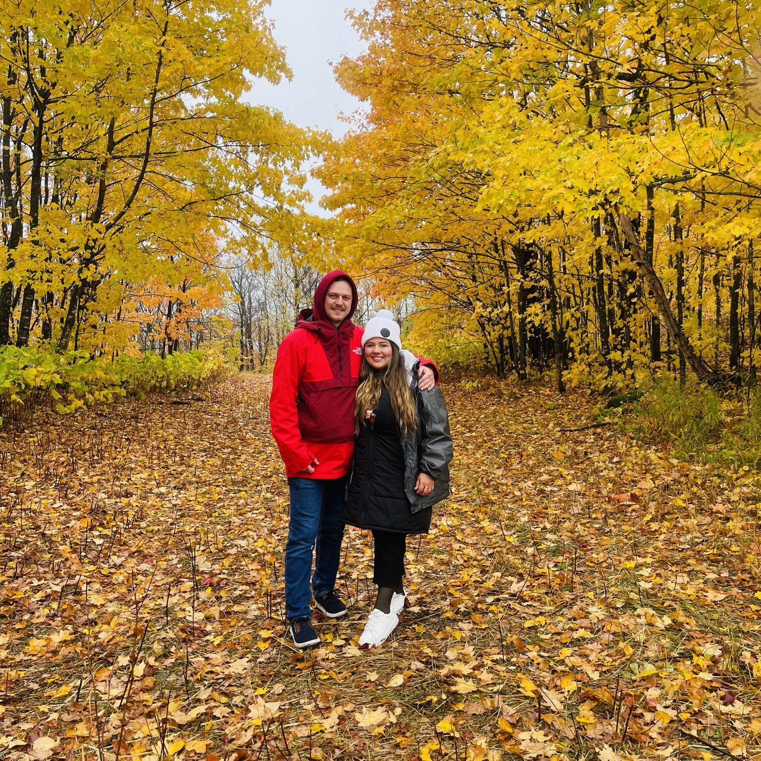 Walking through the fall colors together, taking in one of Minnesota’s most beautiful seasons.