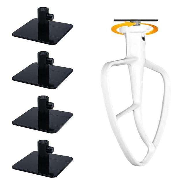 Stand Mixer Attachment Holders Compatible with Kitchenaid Mixer Accessories (Black)