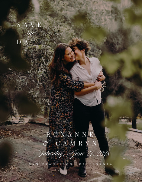 Finn Photo | White | Zola Save The Dates