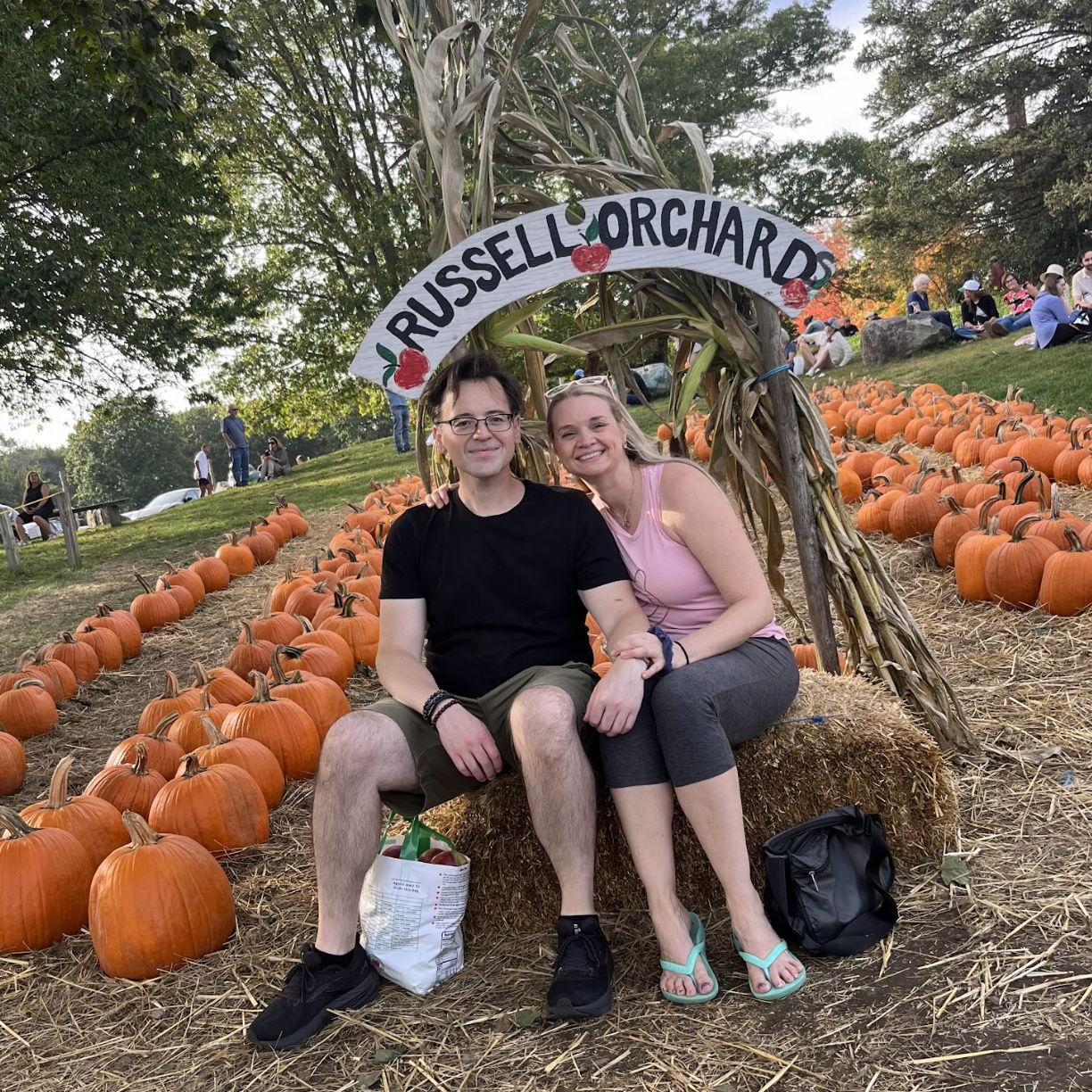 Russell Orchard, Mere hours before  Mike proposed!