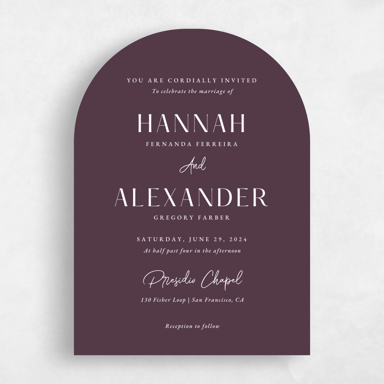 Purple Wedding Invitations | Zola, image size:1600x1600