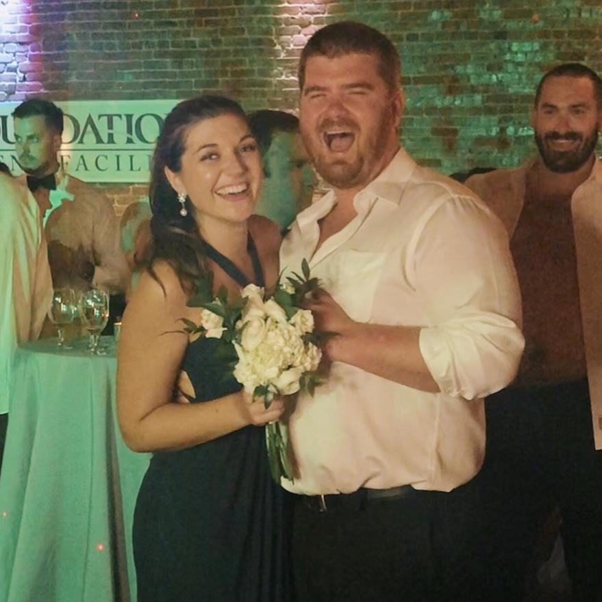 I caught the bouquet at Tyler & Ashton's wedding - 2019