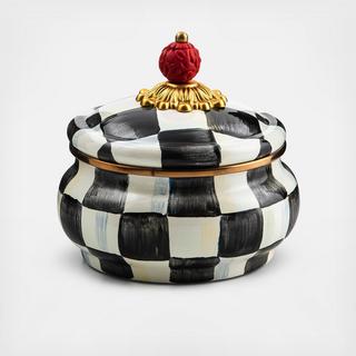 Courtly Check Squashed Pot Canister