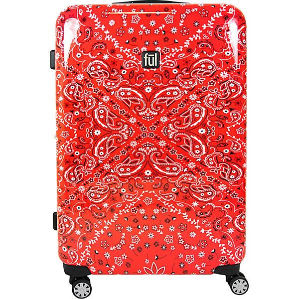 Ful Printed Bandana 25" Hardside Checked Spinner Luggage