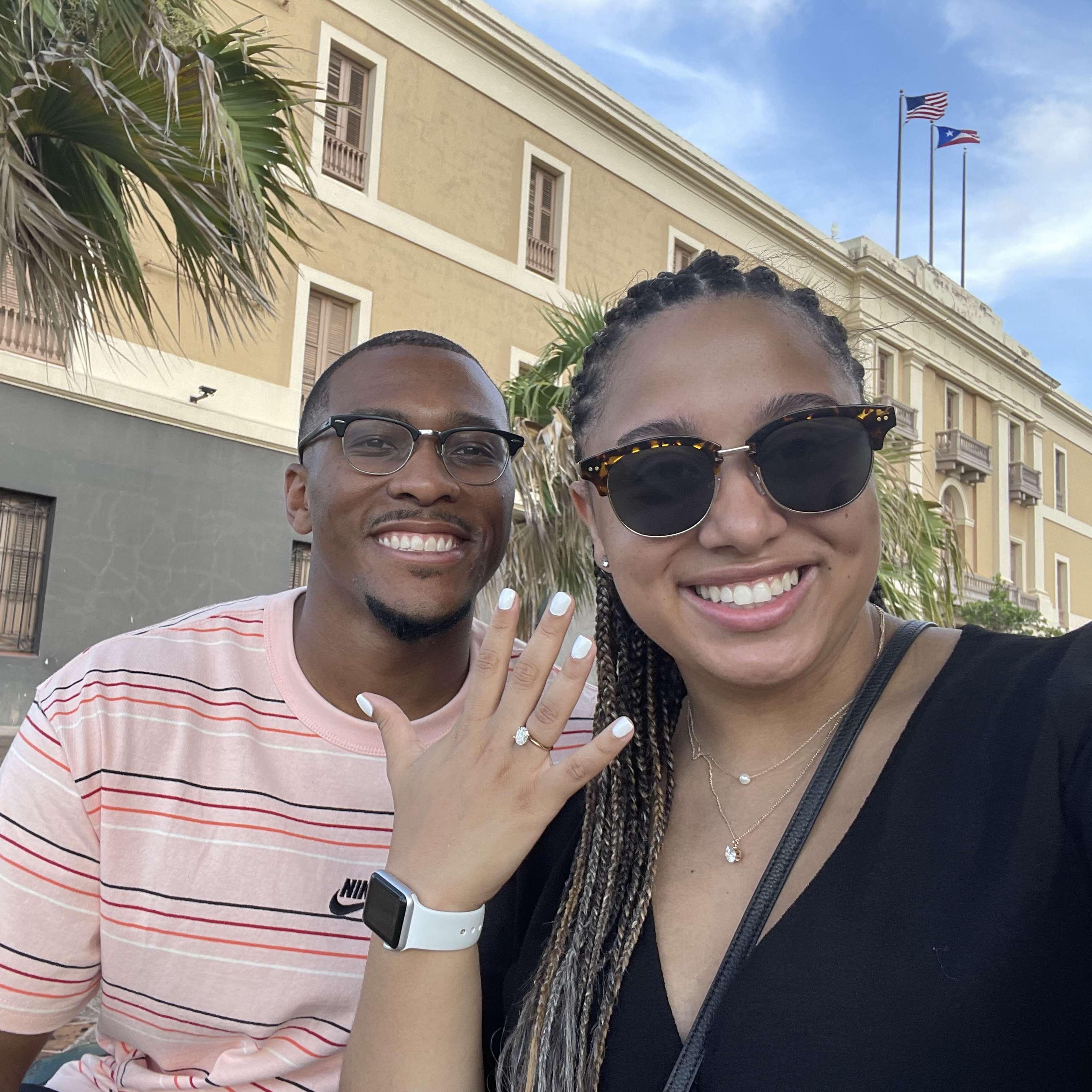 Engagement in Old San Juan, PR