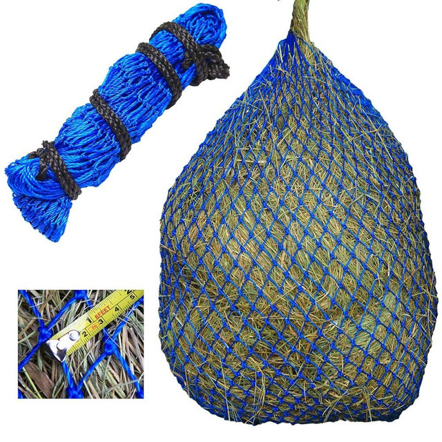 T TEKE Ultra Slow Hay Feeder Nets, 39" Length With 1"1/4" Feeding Holes, Horse Supplies Bags for Horses, Goats, With Extra Spared Cord