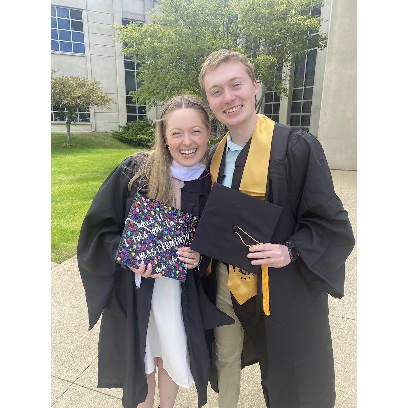 We both graduated from Northern Illinois University in May 2024!