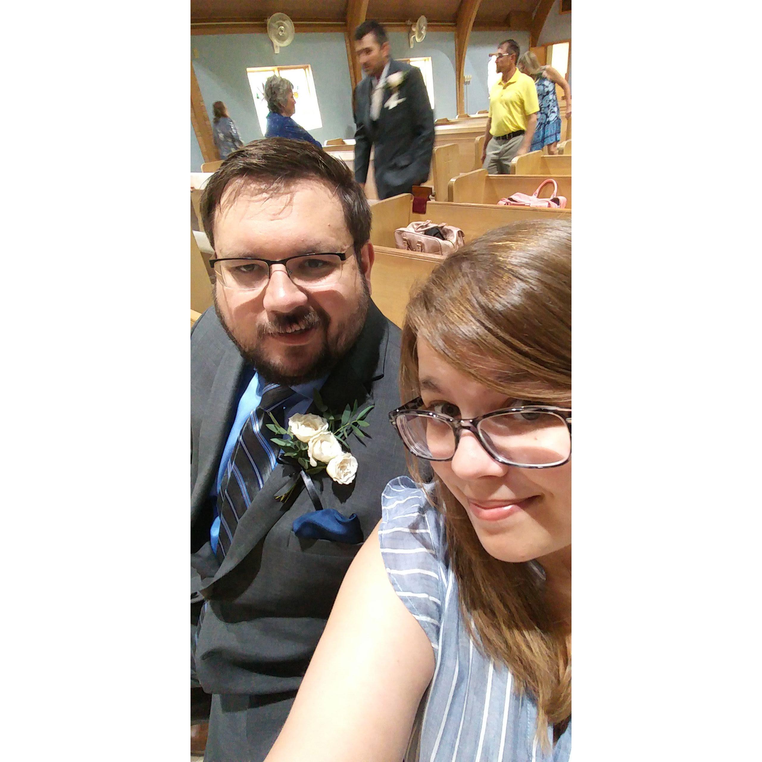 Amanda and Al's wedding! Sam also had Bell's Palsy at the time. 2018