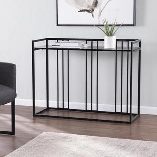 Alcmonton Glass-Top Console Table